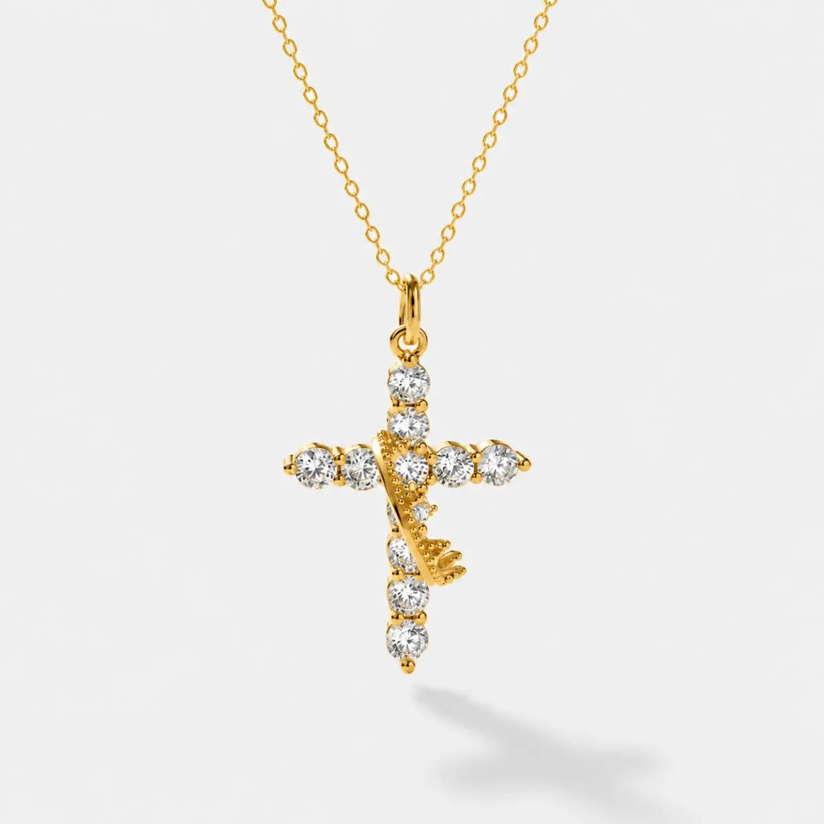 VASTINI | Crown Cross Necklace