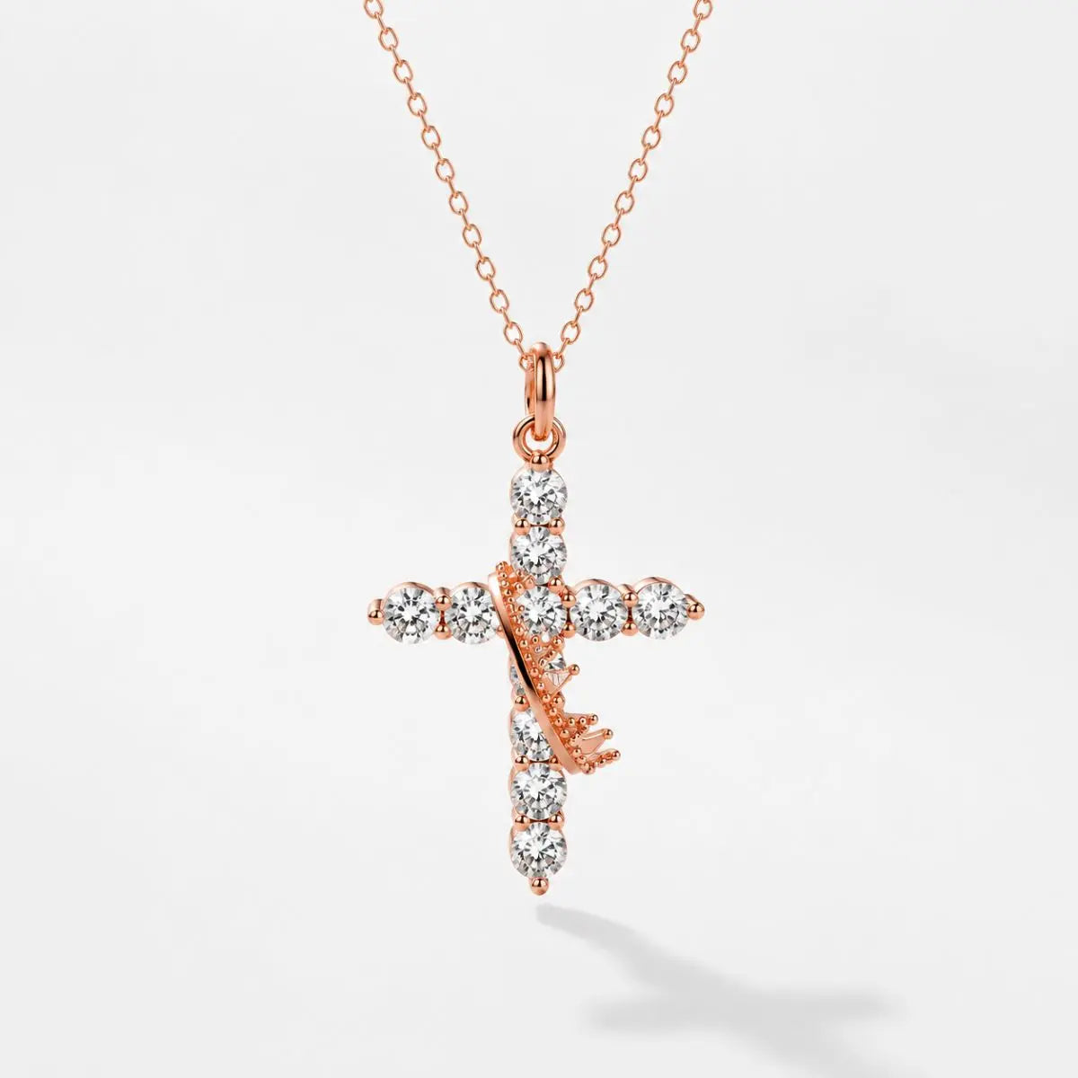 VASTINI | Crown Cross Necklace