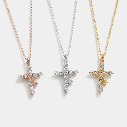 VASTINI | Crown Cross Necklace