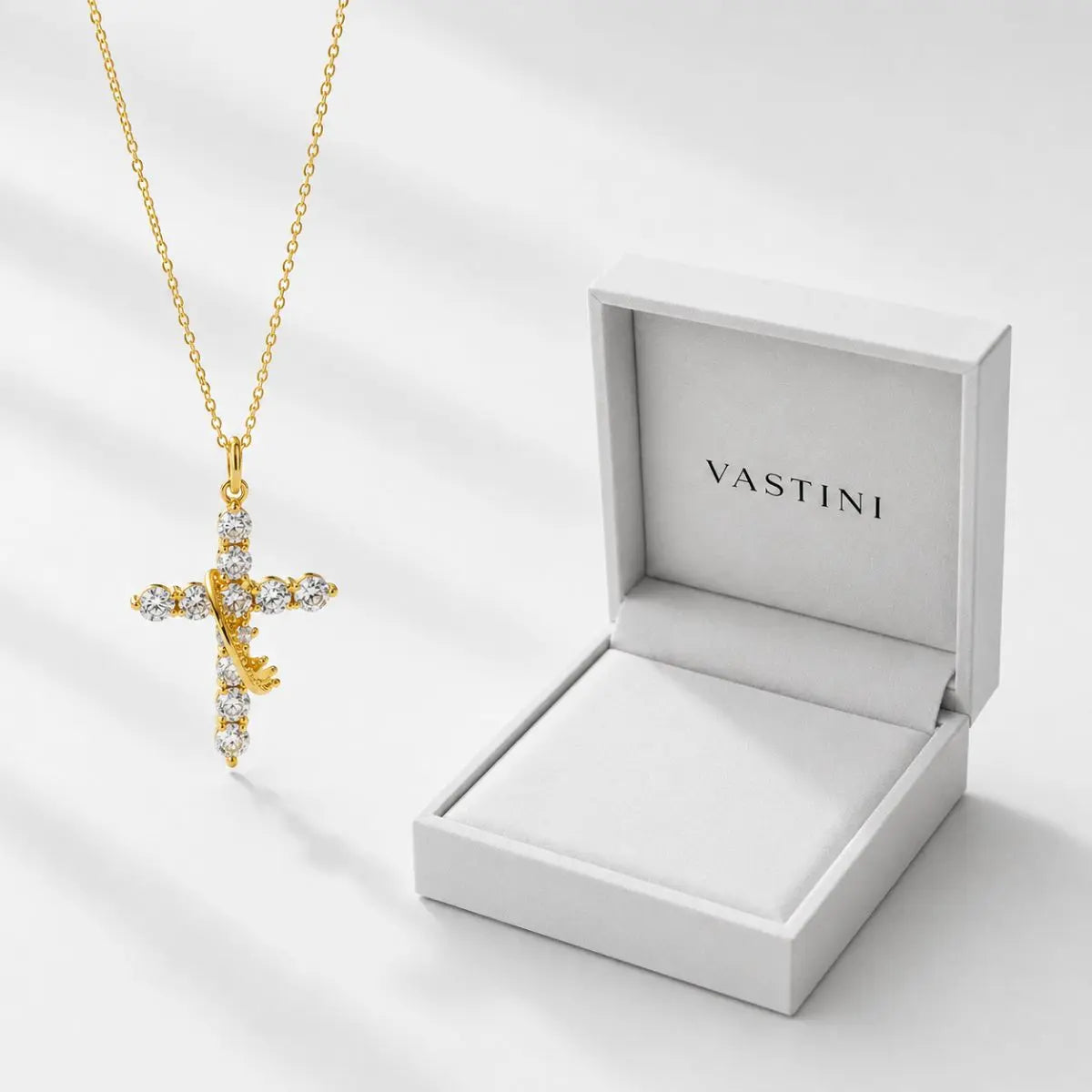 VASTINI | Crown Cross Necklace